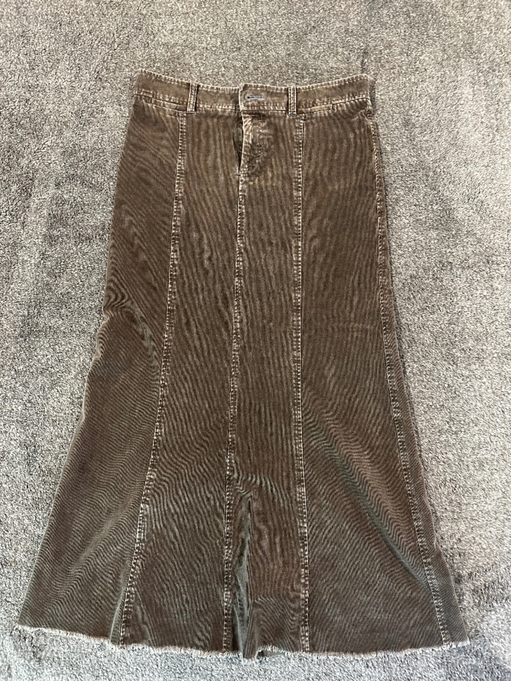 Margaret O'Leary vintage-look corduroy long skirt